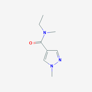molecular formula C8H13N3O B8609828 1-Methyl-1H-pyrazole-4-carboxylic acid ethyl-methyl-amide 