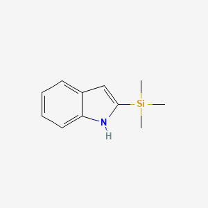 molecular formula C11H15NSi B8609845 Trimethylsilyl indole 