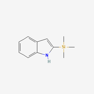 molecular formula C11H15NSi B8609845 2-Trimethylsilyl-1H-indole 