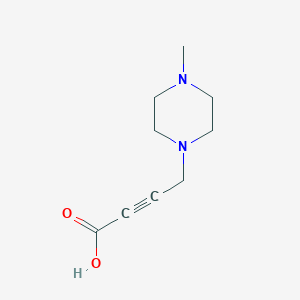 molecular formula C9H14N2O2 B8609852 4-(4-Methylpiperazin-1-yl)but-2-ynoic acid 