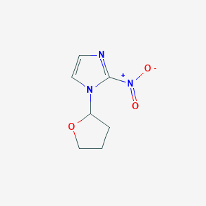 molecular formula C7H9N3O3 B8609881 2-Nitro-1-(oxolan-2-yl)-1H-imidazole CAS No. 88135-07-3