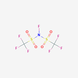 molecular formula C2F7NO4S2 B8609882 Methanesulfonamide, N,1,1,1-tetrafluoro-N-[(trifluoromethyl)sulfonyl]- CAS No. 108388-06-3