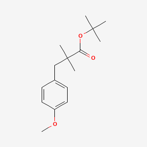 molecular formula C16H24O3 B8609884 Tert-butyl 3-(4-methoxyphenyl)-2,2-dimethylpropanoate 