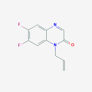 molecular formula C11H8F2N2O B8609891 6,7-Difluoro-1-(2-propen-1-yl)-2(1H)-quinoxalinone 