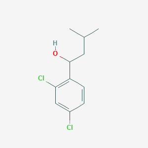 molecular formula C11H14Cl2O B8609901 (2,4-Dichloro-phenyl)-3-methyl-butan-1-ol 