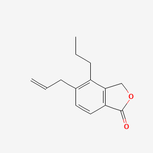 molecular formula C14H16O2 B8609914 5-allyl-4-propyl-2-benzofuran-1(3H)-one 