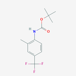 molecular formula C13H16F3NO2 B8609956 Tert-butyl 2-methyl-4-(trifluoromethyl)phenylcarbamate 