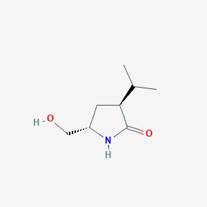 (3S,5S)-5-(Hydroxymethyl)-3-(propan-2-yl)pyrrolidin-2-one