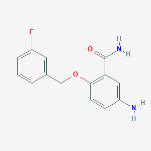 5-Amino-2-(3-fluoro-benzyloxy)-benzamide