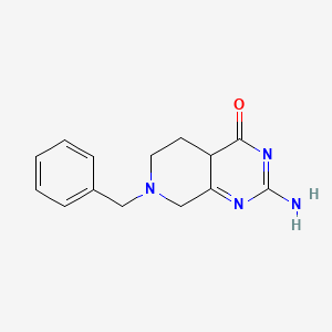 2-Amino-7-benzyl-5,6,7,8-tetrahydropyrido[3,4-d]pyrimidin-4(4aH)-one