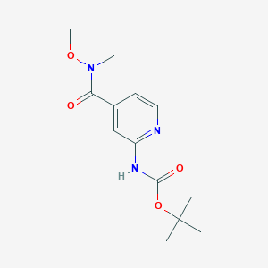 tert-Butyl 4-{[methoxy(methyl)amino]carbonyl}pyridin-2-ylcarbamate
