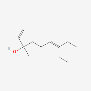 molecular formula C12H22O B8610233 7-Ethyl-3-methylnona-1,6-dien-3-ol CAS No. 51079-58-4