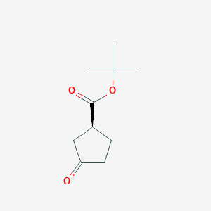 molecular formula C10H16O3 B8610237 tert-Butyl (S)-3-oxocyclopentane-1-carboxylate 