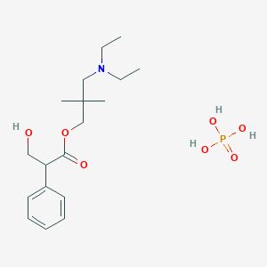molecular formula C18H32NO7P B086106 Amprotropine phosphate CAS No. 134-53-2