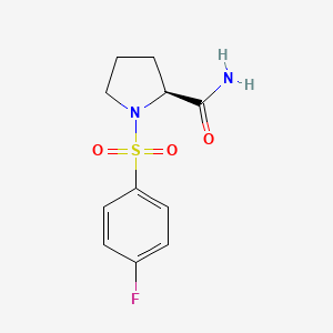 (2S)-1-[(4-fluorophenyl)sulfonyl]-2-pyrrolidinecarboxamide
