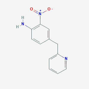2-Nitro-4-[(pyridin-2-yl)methyl]aniline