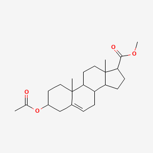 molecular formula C23H34O4 B8610648 Methyl 3-acetoxy-5-androstene-17-carboxylate 