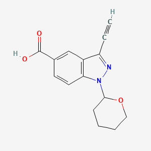 3-ethynyl-1-(tetrahydro-2H-pyran-2-yl)-1H-indazole-5-carboxylic acid