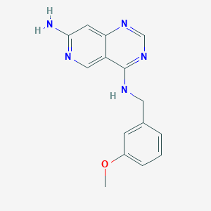 4-N-[(3-methoxyphenyl)methyl]pyrido[4,3-d]pyrimidine-4,7-diamine