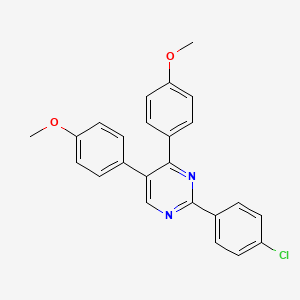 2-(4-Chlorophenyl)-4,5-bis(4-methoxyphenyl)pyrimidine