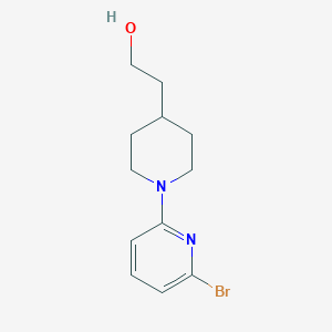 molecular formula C12H17BrN2O B8610745 2-[1-(6-Bromo-2-pyridyl)-4-piperidyl]ethanol 