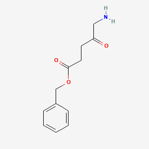 molecular formula C12H15NO3 B8610747 Benzyl 5-amino-4-oxopentanoate 