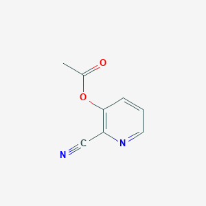 molecular formula C8H6N2O2 B8610791 3-Acetoxy-2-cyanopyridine 