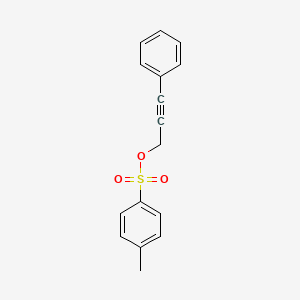 molecular formula C16H14O3S B8610806 1-(P-Tosyloxy)-3-phenyl-2-propyne 