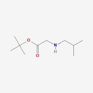 molecular formula C10H21NO2 B8610820 tert-butyl 2-[(2-methylpropyl)amino]acetate 