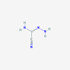 B8610834 N'-Amino-1-cyanomethanimidamide CAS No. 109495-03-6