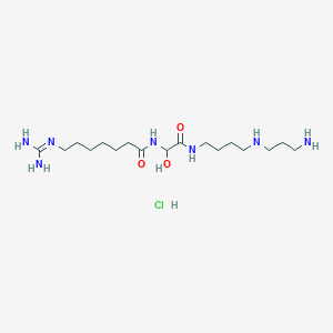 molecular formula C17H38ClN7O3 B8610841 Gusperimus monohydrochloride CAS No. 864390-05-6
