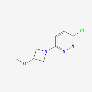 molecular formula C8H10ClN3O B8610844 3-Chloro-6-(3-methoxyazetidin-1-yl)pyridazine 