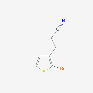 molecular formula C7H6BrNS B8610852 3-(2-Bromo-thiophen-3-yl)-propionitrile 