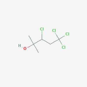 molecular formula C6H10Cl4O B8610872 3,5,5,5-Tetrachloro-2-methylpentan-2-ol CAS No. 16278-75-4