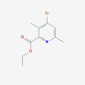 molecular formula C10H12BrNO2 B8610889 4-Bromo-3,6-dimethylpyridine-2-carboxylic acid ethyl ester 