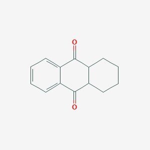molecular formula C14H14O2 B8610924 1,2,3,4,4a,9a-Hexahydroanthracene-9,10-dione CAS No. 72716-23-5