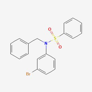 molecular formula C19H16BrNO2S B8610953 N-benzyl-N-(3-bromophenyl)benzenesulfonamide 