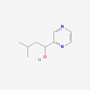 3-Methyl-1-(pyrazin-2-yl)butan-1-ol