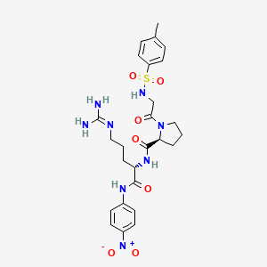 molecular formula C26H34N8O7S B8611066 Tos-gly-pro-arg-pna 