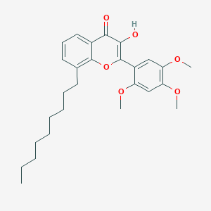 3-Hydroxy-8-nonyl-2-(2,4,5-trimethoxy-phenyl)-chromen-4-one