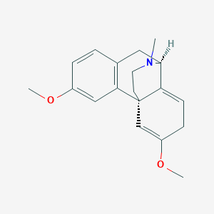 molecular formula C19H23NO2 B086112 (1S,9S)-4,13-Dimethoxy-17-methyl-17-azatetracyclo[7.5.3.01,10.02,7]heptadeca-2(7),3,5,10,13-pentaene CAS No. 1092-95-1