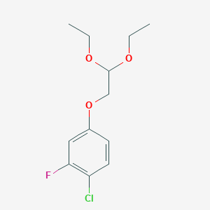 1-Chloro-4-(2,2-diethoxyethoxy)-2-fluorobenzene
