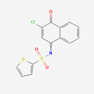 N-(3-chloro-4-oxonaphthalen-1(4H)-ylidene)thiophene-2-sulfonamide