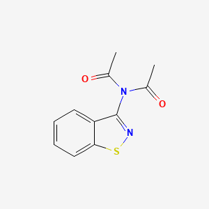 molecular formula C11H10N2O2S B8611749 N-Acetyl-N-(1,2-benzothiazol-3-yl)acetamide CAS No. 96360-12-2