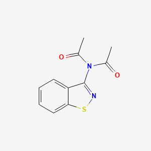 N-Acetyl-N-(1,2-benzothiazol-3-yl)acetamide