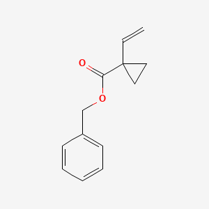 molecular formula C13H14O2 B8611795 Benzyl 1-vinylcyclopropanecarboxylate 