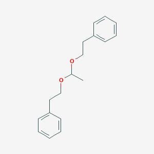 molecular formula C18H22O2 B086118 1,1-Bis(phenethyloxy)ethane CAS No. 122-71-4