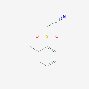 molecular formula C9H9NO2S B8611807 (Toluene-2-sulphonyl)-acetonitrile 
