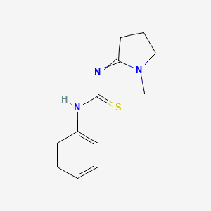N-(1-Methylpyrrolidin-2-ylidene)-N'-phenylthiourea