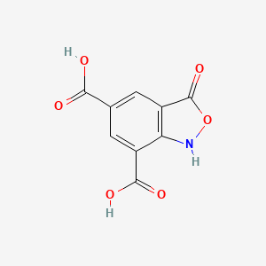 molecular formula C9H5NO6 B8611828 3-Oxo-1,3-dihydro-2,1-benzoxazole-5,7-dicarboxylic acid CAS No. 62609-91-0